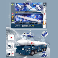 Childrens Assembly Toy Astronaut Shuttle Rocket Launch Pad Complete Set Inertia Driven Toys for Boys