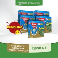 Baygon Anti-Mosquito Burn - Jumbo Dengue Fever 10 Hours Unscented X5