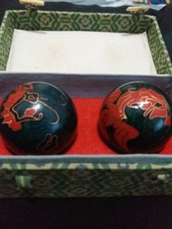 長者恩物全新景泰林纯黄銅内胆運動健康球當運動時會發出奇妙的聲音