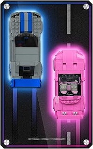 Display Board for Lego Speed Champions 77241 & 76917 – Dual Racing Car Mount, Collector’s Gift for S