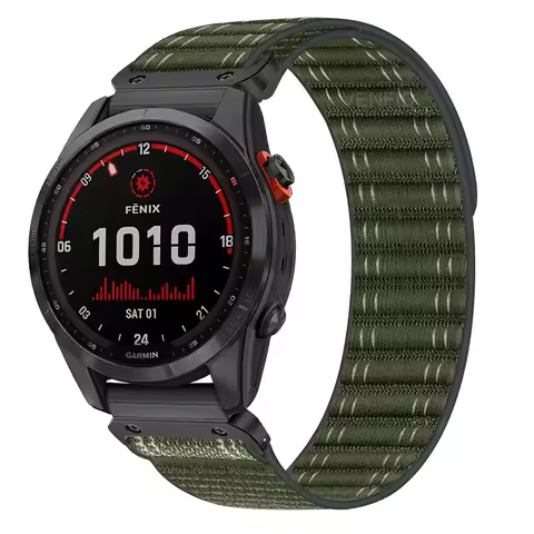 New 20mm Sports Nylon Strap For Garmin Fenix 8 43mm 7S 7S Pro Woven Women Men Watch Band Loop For Ga