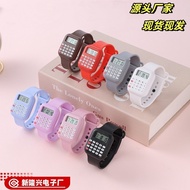 jam tangan budak perempuan jam tangan jam tangan budak Calculator Watch Multi-function Digital Displ