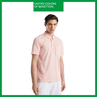 Benetton เสื้อเชิ้ตโปโล สำหรับผู้ชาย 3GR6U3010