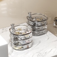 Jewelry box storage box desktop jewelry storage box rotating jewelry storage rack