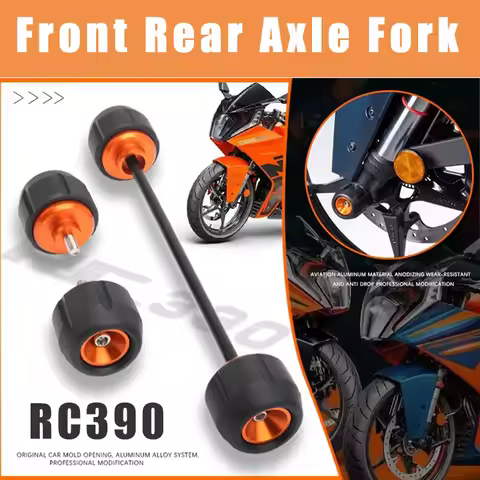 Motorcycle Accessories Front Rear Axle Fork Crash Sliders Wheel Protector For DUKE390 2024 2025 RC39