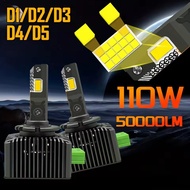 CAROLYN D1S D2S D3S D4S LED Car Light Bulb High Power Turbo Fan Chip Plug and Play Motorcycle