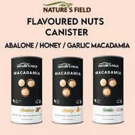 Abalone / Honey / Garlic Macadamia Nuts Canister 250g (Healthy and Fresh)