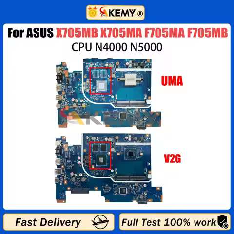AKEMY X705MB X705MA Mainboard For ASUS F705MA F705MB A705MB A705MA X705M Laptop Motherboard N4000 N5