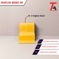 Acrylic Makeup Display 3-Tier Flat Acrylic Gift Make Up Display