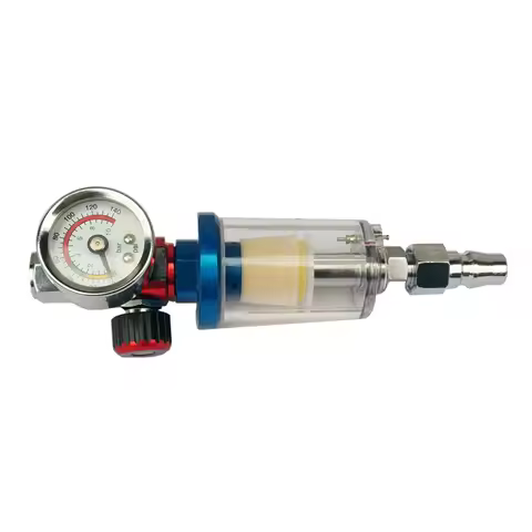 Spray Gun Regulator Watch Air Pressure Adjustment Regulator Tail Pressure Gauge Spray Gun Regulator 