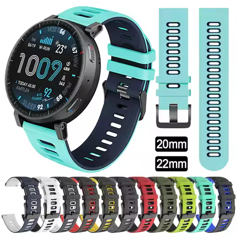 Sport Silicone Strap For Amazfit Active Max 3 2/BIP Max 6 Watch Band BALANCE 2 3 Cheetah 2 Ultra GTR