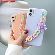 Silicone soft phone case for Huawei Nova 3i 4 4e 3e 3 2i Mate 20 10 9 Pro Lite 20X Honor 8S Y7 Y6 Prime Pro Y5 2019 3D Rainbow Acrylic bracelet bear cute Colorful