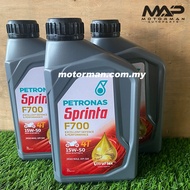 1 x PCS 4T OIL PETRONAS SPRINTA  F700 15W-50 1L SEMI 100% ORIGINAL MOTORMAN