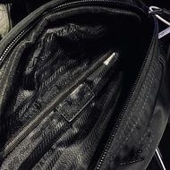 Wei Fully Printed Lock Black Shoulder Bag 4268