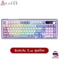 คีย์บอร์ดเกมมิ่ง Ajazz AK980 LCD Tri-Mod Maila Switch Gasket Mechanical Keyboard รับประกันสินค้า 1 ป