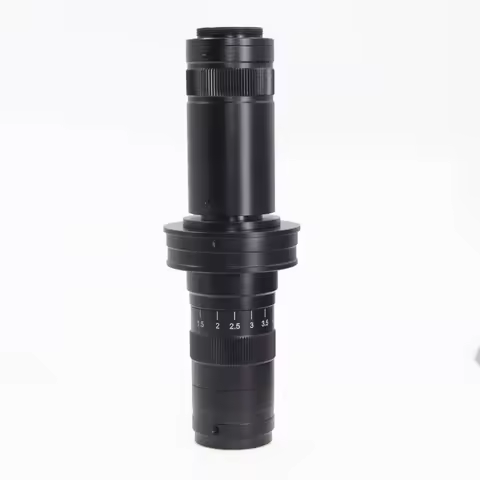 Lapsun 20X-200X / 0.7-4.5X 0745B Industry Microscope Camera Zoom C-Mount Glass Manual Lens
