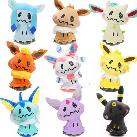 Pokemon Shiny Mimikyu Plush Toys Mimikyu Cos Charizard Snorlax Umbreon Vaporeon Sylveon Eevee Espeon