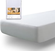 Tural - Waterproof Mattress Topper Terry Cloth 100% Cotton Size 135 x 190/200 cm - Mattress Protecto
