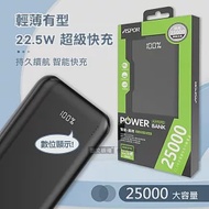 ASPOR 25000輕薄大容量 22.5W超級快充 LED數位顯示 全協議快充行動電源