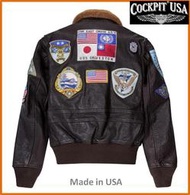 有現貨Top Gun 捍衛戰士 中華民國國旗版 Cockpit USA G1 飛行夾克 機車皮衣 代購美金匯率變動先詢價