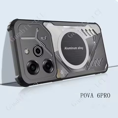 Anti-Falling Shell For Infinix GT 20 Pro X6871 GT20Pro Tecno Pova 6 Pro LI9 Case Armor Magnetic Heat