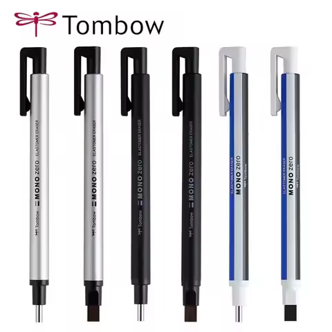 Tombow Mono Zero Eraser Precision Tip Pen-Style Mechanical Rubber Refillable Pen Sketch Drawing Corr