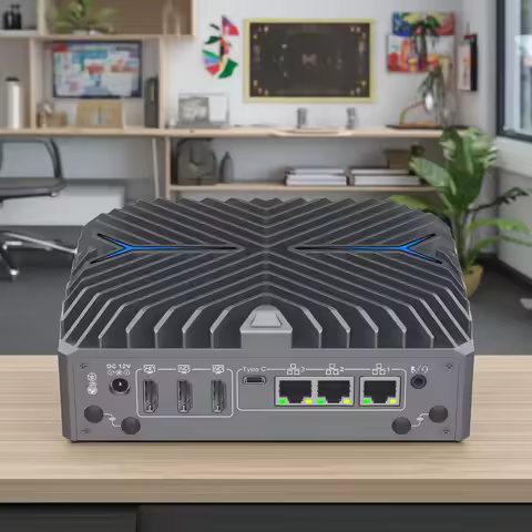 Partaker Industrial PC 14th Gen Ultra 5 125U Ultra 7 155U Win11 Pro 4K 3x HD 3x LAN Type-C Digital S