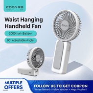 EDON Handheld Fan Portable Desktop Fan Waist Fan 5 Hours Battery Life AI Chip Protection E113