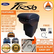 Car Armrest Ford Fiesta All Year Model Accessories / Console Box / Standard / Ergonomics / Elegant /