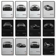 Famous Cars RS3 918 F40 Canvas Wall Art Print Poster GT500 Decoration Painting Home Decor Car Lover 