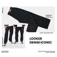 LOOKER MONOGRAM Straight-Leg Jeans 13 Oz.