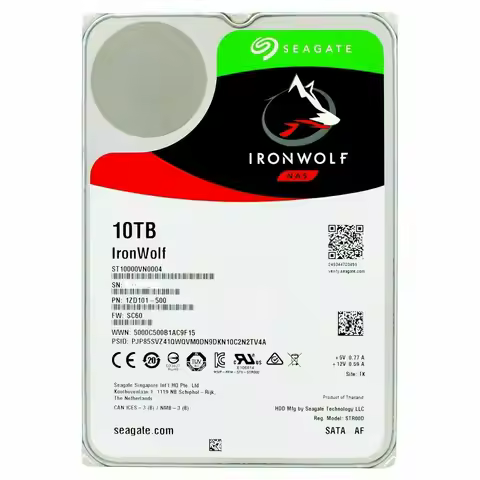 FOR NEW Seagate IronWolf 10TB Internal Hard Disk 7200RPM 3.5" (ST10000VN0004) NAS