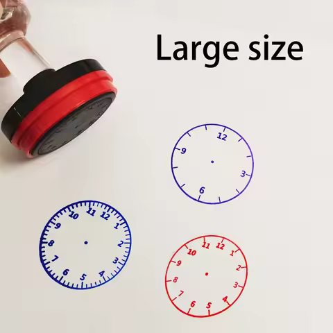 Large clock stamp Time Stamp Teaching supplies Office supplies Teacher Award Stamp Homework Stamp Ti