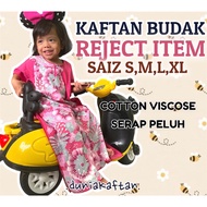 [REJECT ITEM] KAFTAN KIDS BAJU KELAWAR BUDAK KAIN COTTON VISCOSE SPAN CORAK BUNGA
