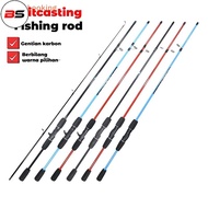 BS Portable Spinning Casg Rod 1.6m/1.8m/2.1m Fishing Rods Super Hard Carbon Steel Rivers Lakes Fishi