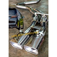 100 % Toyota Vellfire, Alphard AGH30 Modellista Full Pnp Twin Tip Set Stainless Steel Exhaust System