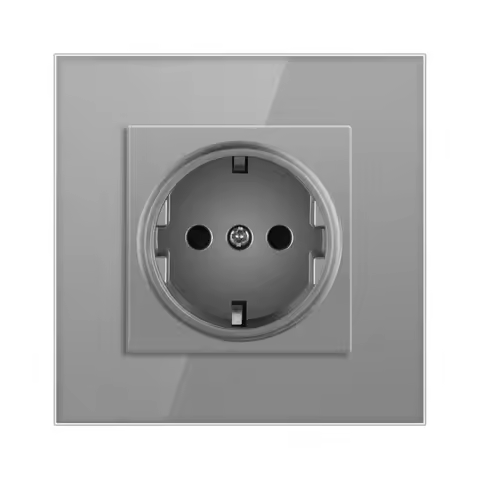 EU Standard Glass Panel 1 Gang 1/2/3 Way, 2 Gang 1/2 Way,Pass Through Switch Light Stair Wall Switch