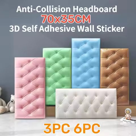70X35CM 3PCS/SET 6PC/SET Self-adhesive 3D Brick Wallpaper PE Foam Wall Panels Stickers Waterproof Wa