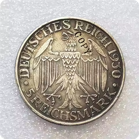 1930-C Germany 5 Reichsmark (Graf Zeppelin) Copy Coin