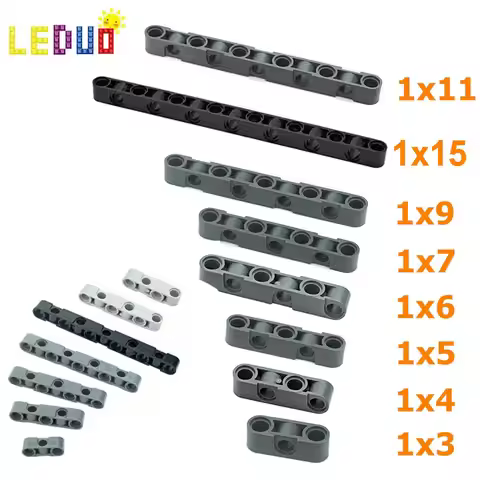 Building Blocks MOC Technical Liftarm Beam Thick Hole Figures 1x3 1x4 1x5 1x6 1x7 1x9 1x11 Replace P
