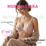 KATUN Lydyly Underwire Foam Nursing Bra Cup B Size 36-42 Cotton 2 Pcs 4 Pcs Random Color Button Nurs