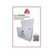 Aucma BD-280NA Commercial Chest Freezer Top Opening Door Poultry Butchery Frozen Meat Finger Food  Fish Seafood Freezer