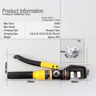 Crimping Tool Hydraulic Crimping Plier Hydraulic Compression Tools YQK-70 Range 4-70mm Pressure 6T