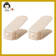 [Ship from Japan]
Like-it Shoe Storage Space-Saving Double Capacity Shoe Holder Wide 2P Size: Width 