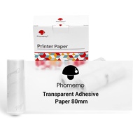 Phomemo Adhesive Thermal Sticker Paper Printer Paper 110mm, Compatible with Phomemo M04S/M04AS Sticky Note Printer, Black Text, 3 Rolls, Suitable for Notes, List, Pattern, Sticker