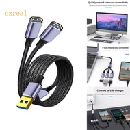 ez USB Splitter Cable USB2 0 A Male to USB Female Power Cord for Charging Data Transfer Laptop Data 