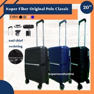 Koper 20 inch Polo Classic anti pecah bahan fiber roda putar 360 ori