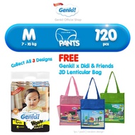 【Ready Stock】Genki Pants Mega Twin Pack M60/L50/XL44/XXL36 X 2 Packs FOC Didi &amp; Friends 3D Lenticular Bag