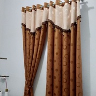 gorden poni rumbai jendela pintu rumah minimalis tinggi 250cm 2 meter murah cantik terbaru tirai man
