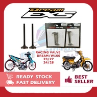 EX5 DREAM RACING VALVE SET 23/27 24/28 VALVE RACING EX5 DREAM HEAD RACING VALVE 2327 2428 IN EX VALV
